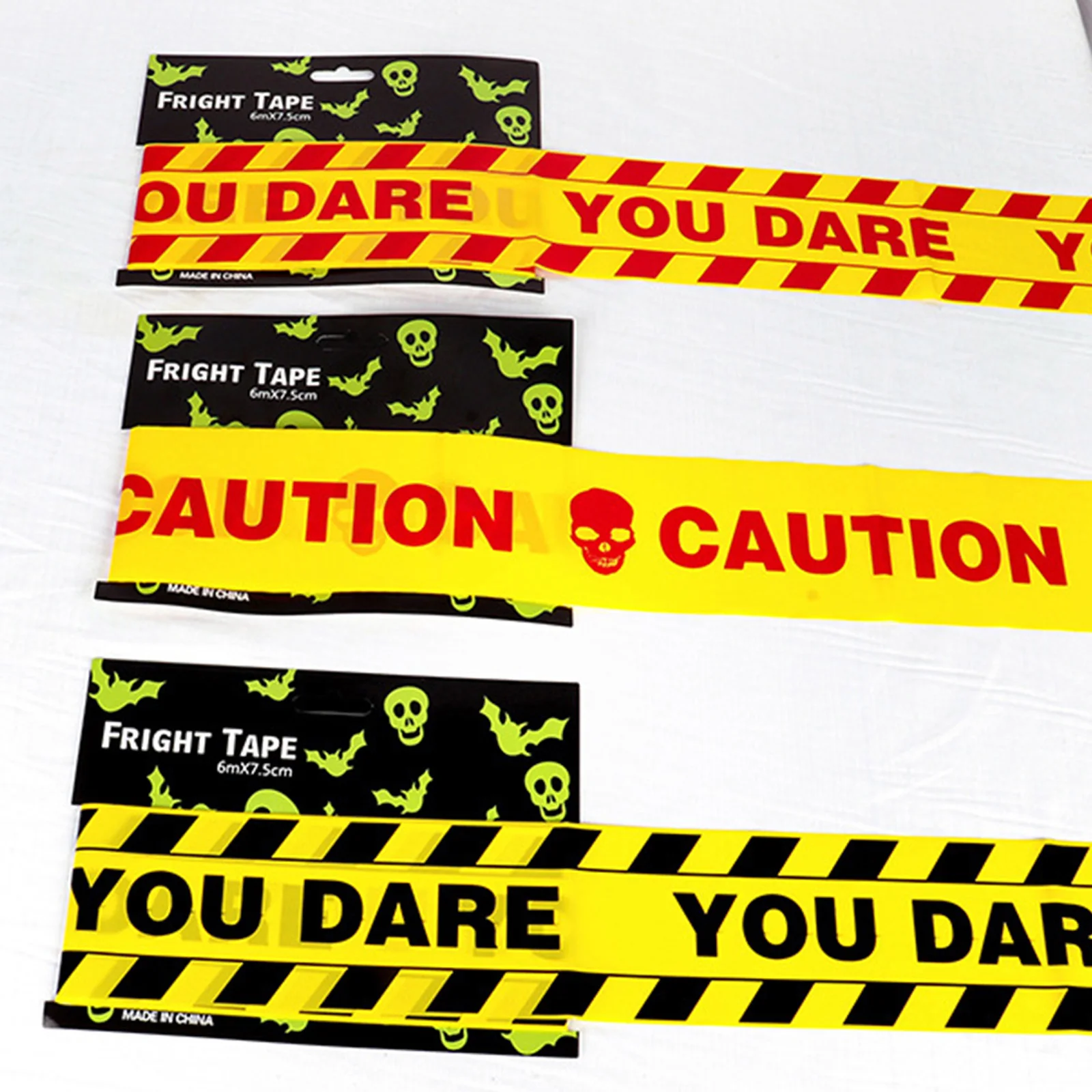 Halloween Caution Tapes Halloween Printed Barricade Tape for Haunted Houses Warning Signs