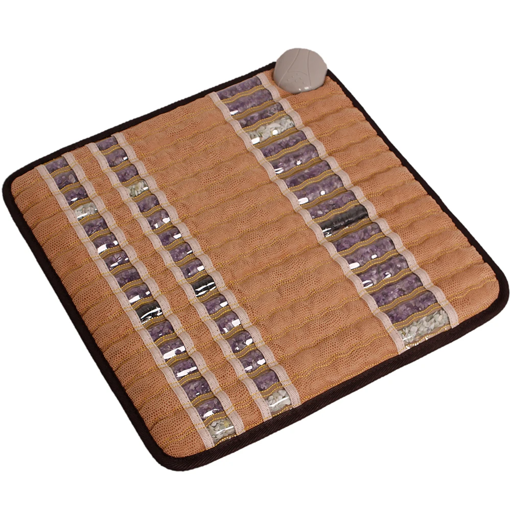 New Style Amethyst Therapy Bio Mat Tourmaline Jade Mattress Price Crystal Healing Muscle Relax Infrared Heating Pads