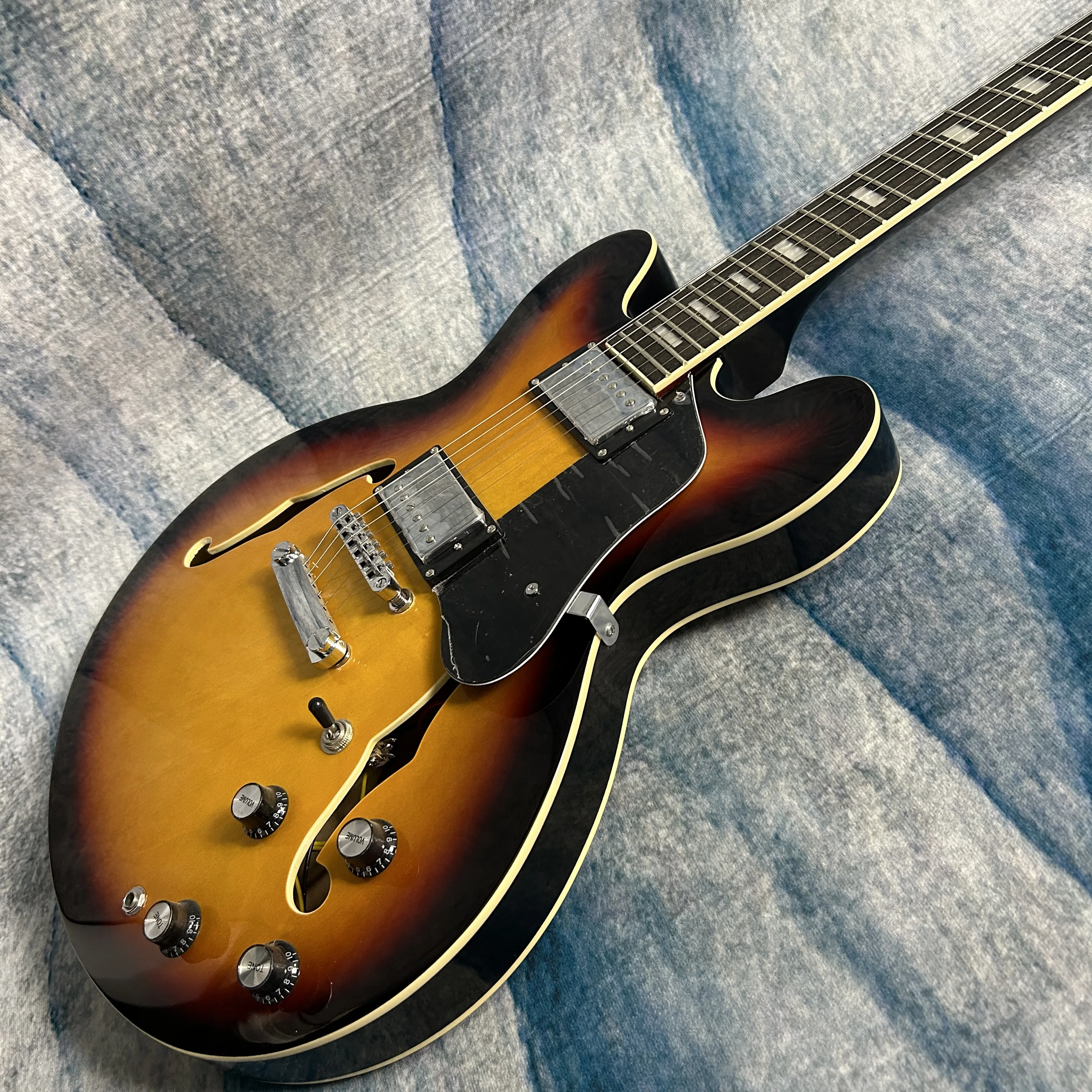 

Лидер продаж, электрогитары, полуполый корпус, винтажный гриф цвета подсолнухов, палисандр, версия 335