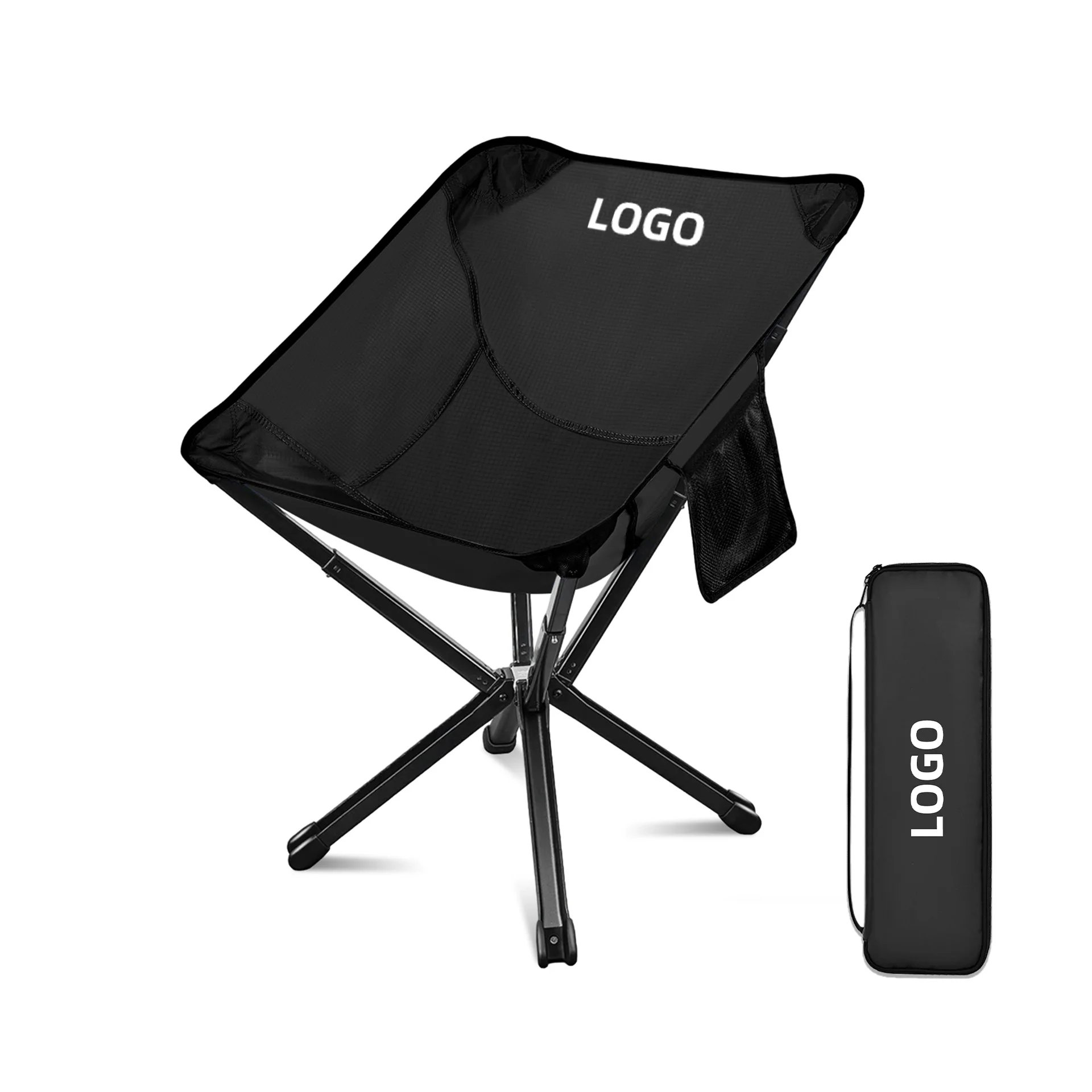 4PCS Outdoor Folding Furniture Set 3 Portable Camping Chairs 1 Foldable Table for Picnic Hiking Beach Backyard Space Saving