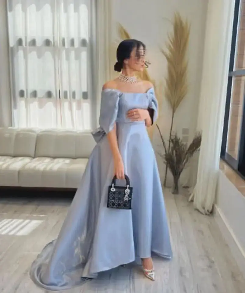 Customized A Line Floor Length Prom Dresses 2023 Vintage Party Dress Women Formal Evening Gowns Occasion Event With Bow Back