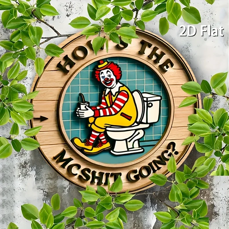 Vintage Clown Iron Wall Art Group——