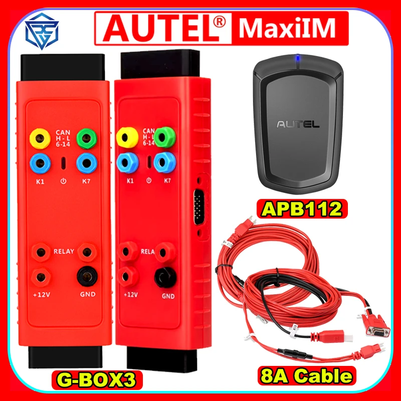 

NEW Autel MaxiIM G-BOX 3 G-BOX3 GBOX3 Adapter & APB112 Smart Key Simulator & TOYOTA 8A BLADE AKL Kit Key Programmer All Key Lost