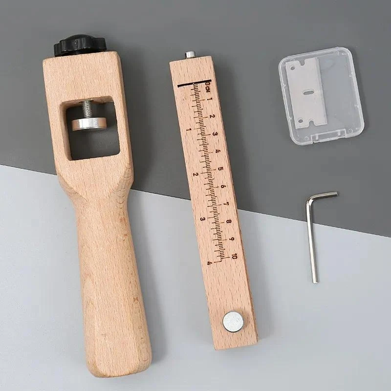 for Adjustable Leather Strip Cutter Thread Rope Cutting Tool Set Belt Making Supplies for DIY Leather Goods Crafting