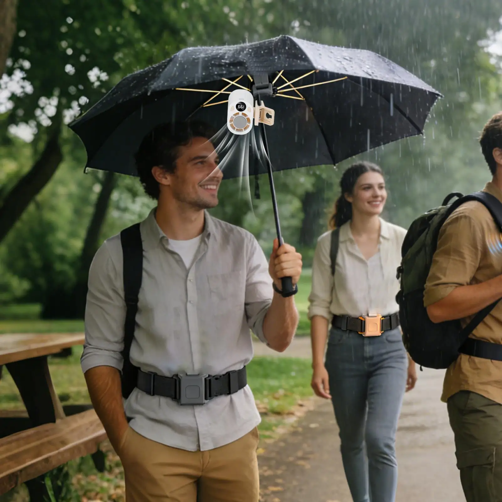 

Портативный поясной вентилятор, 18000 об/мин, 199 уровней, цифровой дисплей, перезаряжаемое оборудование, летние аксессуары для активного отдыха, путешествий и кемпинга