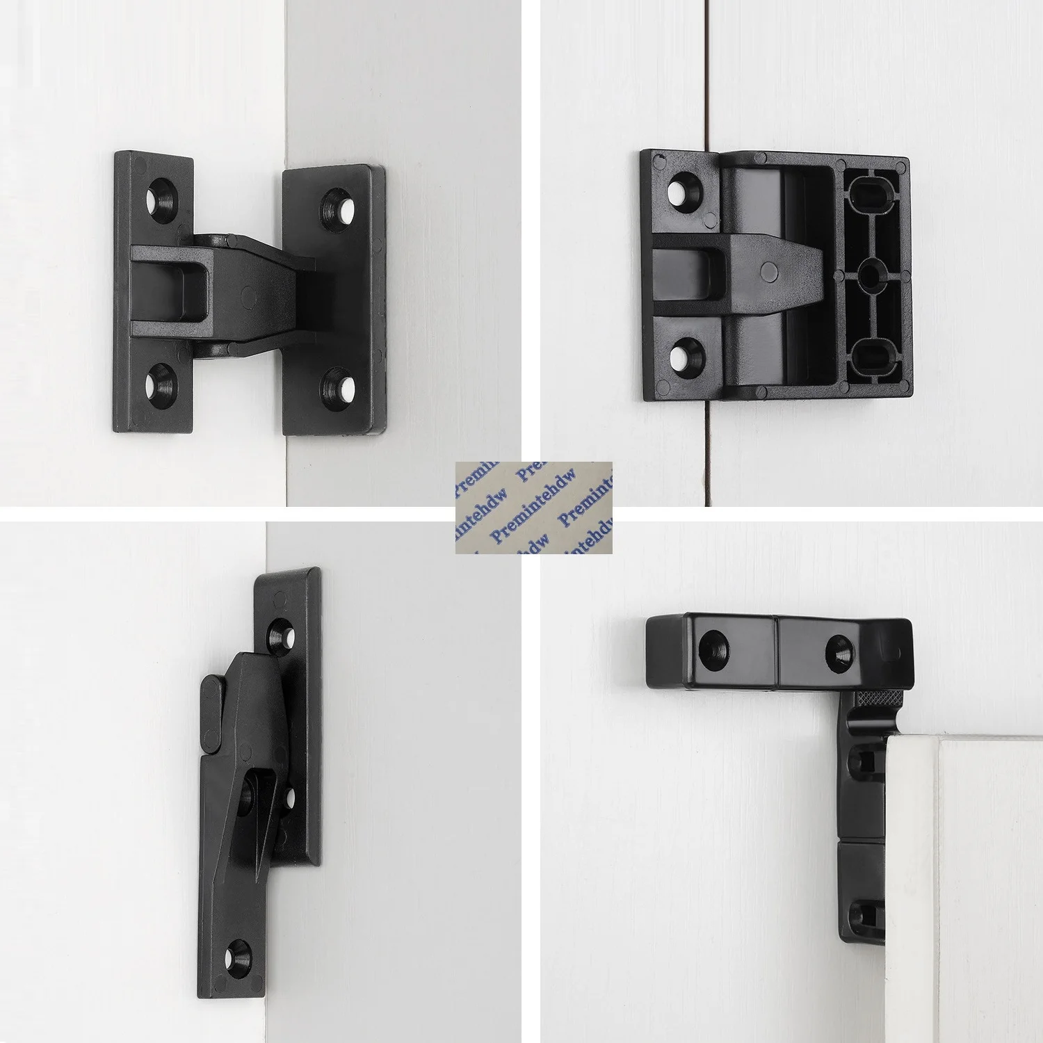 50Pcs Black Plastic Push-On Clip Buckle For Furniture Applique Filler Wall Panel Accessories Joint Bracket