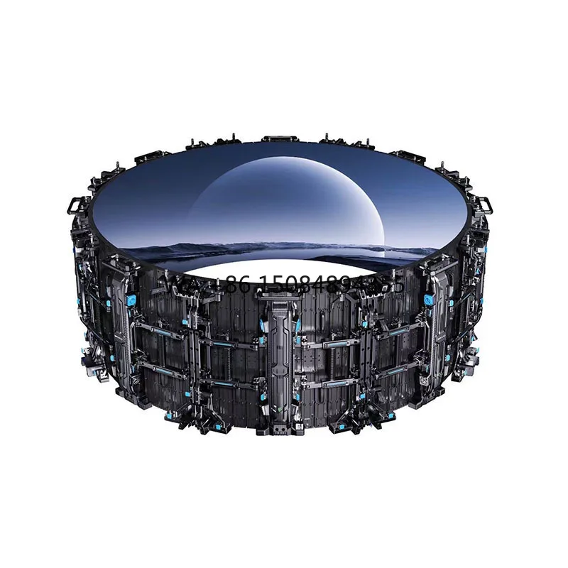 Quickly Build Indoor Rental P1 P2 Soft Flexible Circular LED Screen Video Wall Round Circle LED Screen