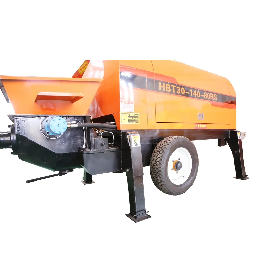 High Power Concrete Conveying Pumps Loading Machine Large Aggregate Concrete Pump For Sale