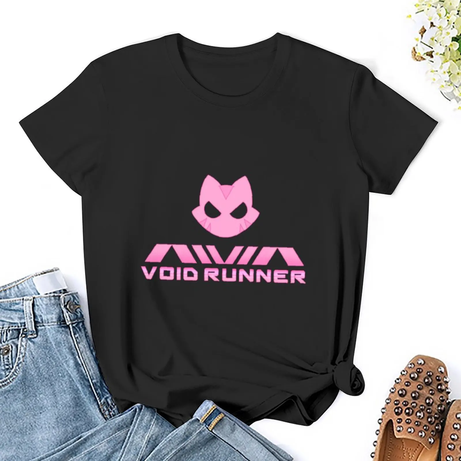 Void Runner (Melanie) logo T-Shirt tops funny Short sleeve tee T-shirt Women