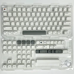 Teclas XDA PBT para teclado mecánico personalizado, teclas en inglés, japonés, ruso, coreano, tailandés, 127 para Apple MAC Cherry MX