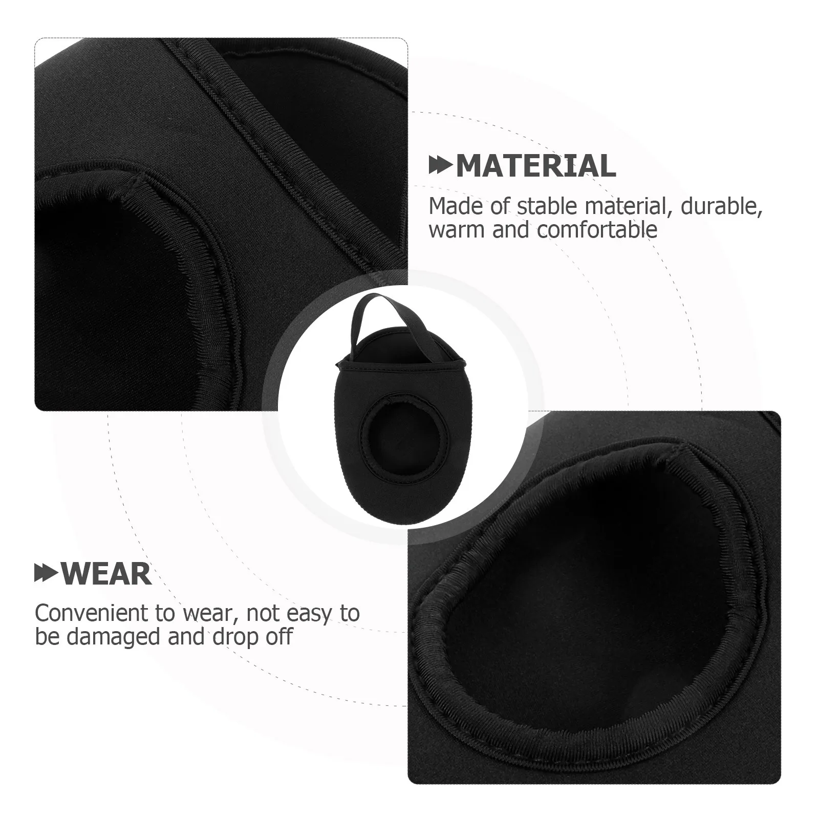 

2pcs Cycling Covers Winter Warm Waterproof Practical Shoe Covers Anti Slip Outdoor Riding Accessories Black Portable Overshoes