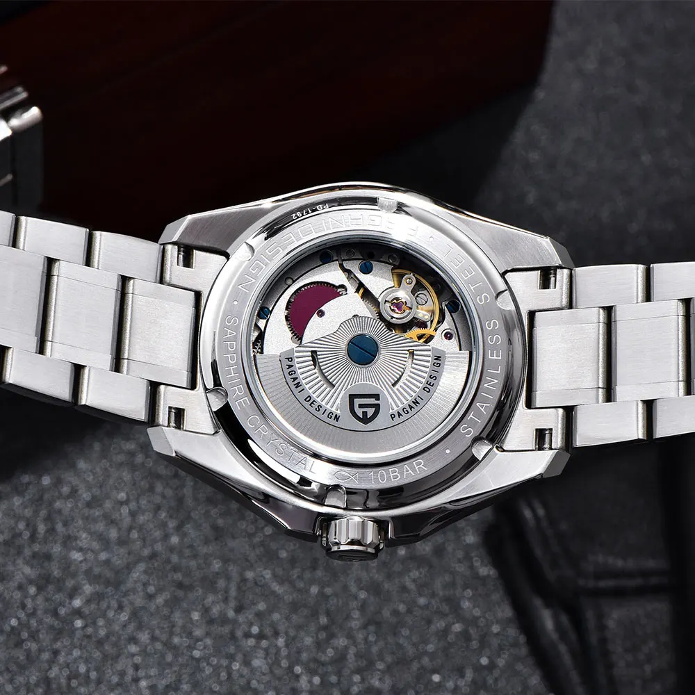New GMT Watch PAGANI DESIGN Mechanical Watch Stainless Steel Waterproof Men Wristwatch Top Brand Sapphire Glass Watches Man Gift - view 6