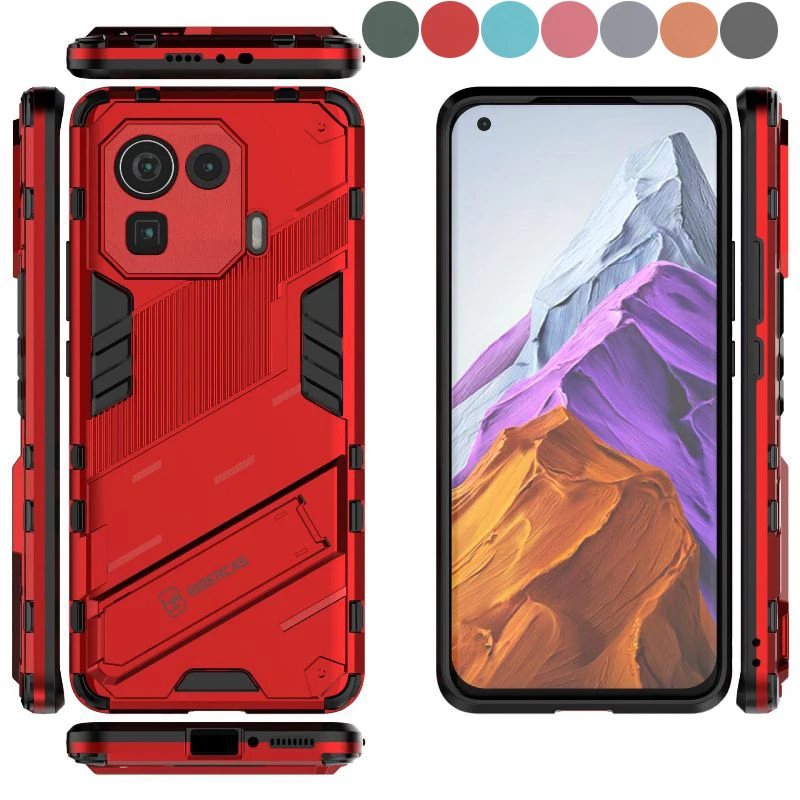 

Back Invisible integrated Bracket Phone Case For Redmi Note 12 Pro 11T 10S 9S K50 K40 Xiaomi Mix 4 Poco M5 Protection Back Cover