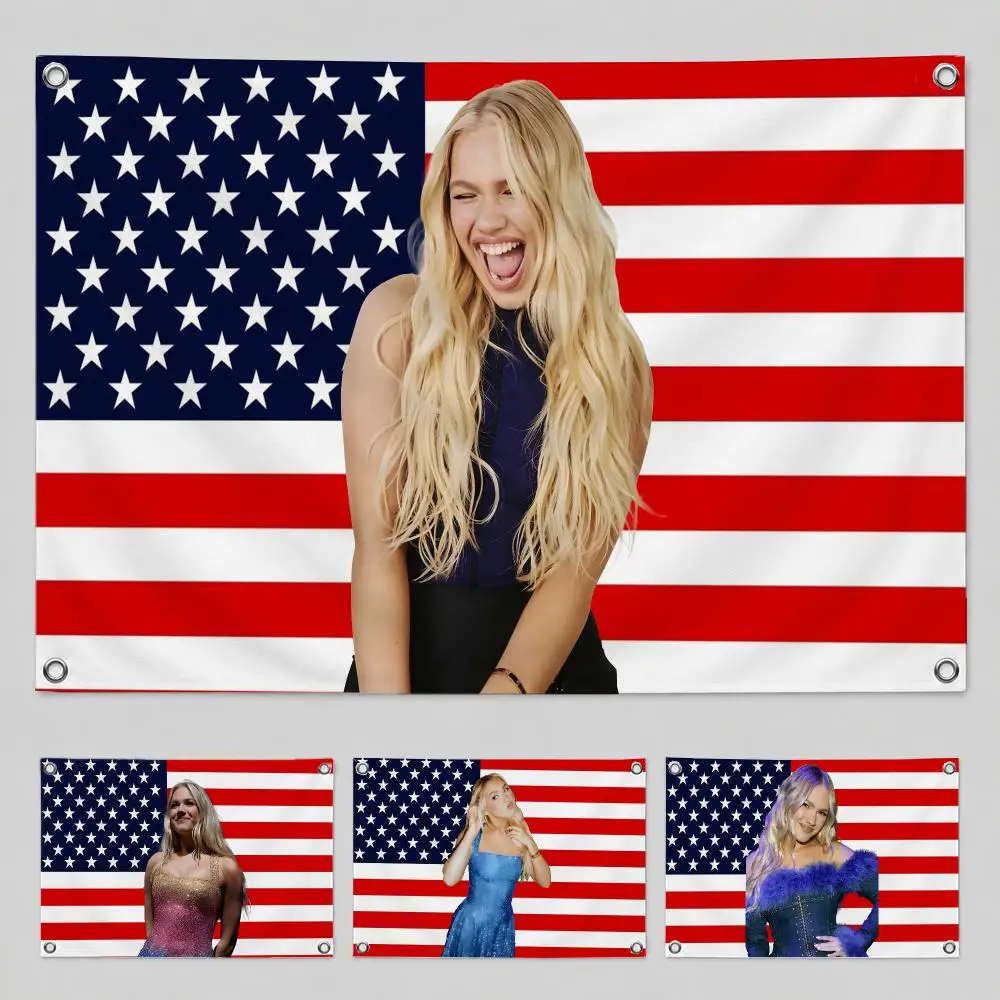 Singer Freya Skye Flags Home Yard & Garden Decor Banner - Indoor Outdoor Wall Hanging Flag