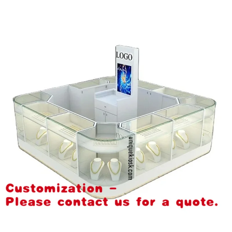 

Customize.Glass Jewelry Display Cabinet Mall Jewelry Kiosk Sale