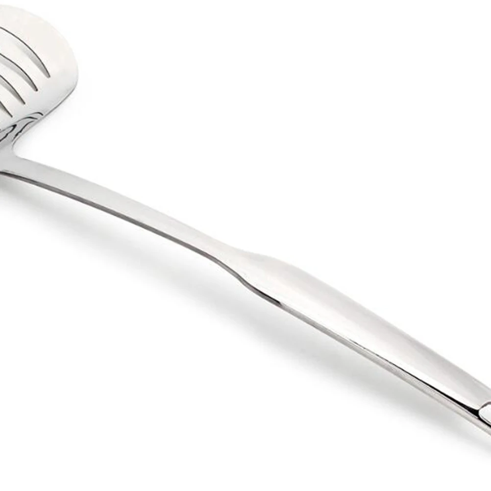 

Wide Fish Shovel Stainless Steel Spatula Steak Pancake Shovel Flexible Turner Ergonomic Handle Storage Hole Kitchen Bar Tools