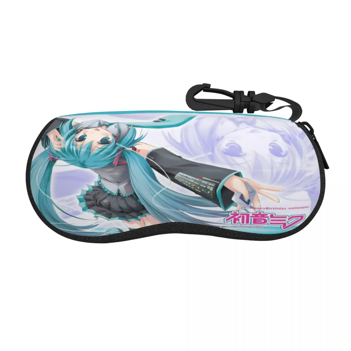

Lovely Hatsune Miku Glasses Case Lightweight Box Reading Storage Box Anti-Pressure Glasses Box