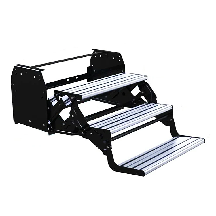 New Design Best-selling Aluminum Alloy Rv Caravan Trailer Camper Side Manual Fold Three Step