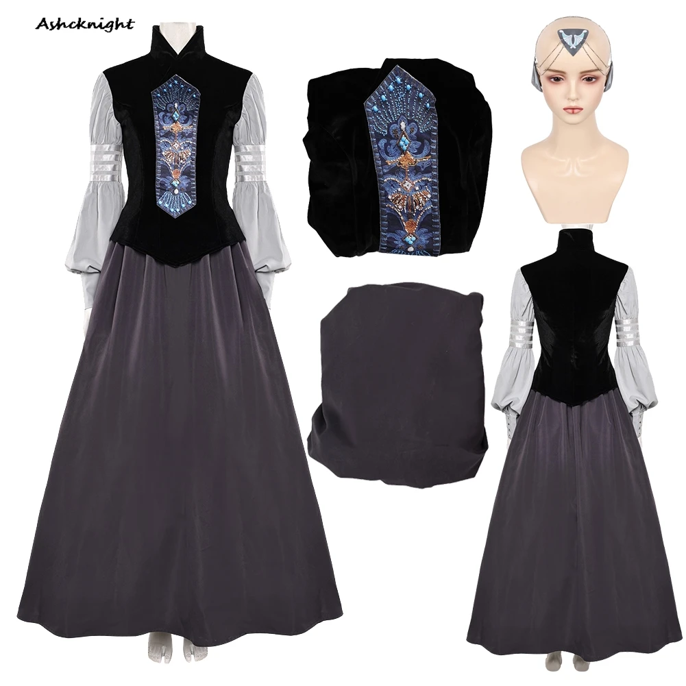 

Movie Space Battle Padme Cosplay Amidala Dress Top Cloth Women Party Disguise Roleplay Halloween Costume Carnival Outfits Suits