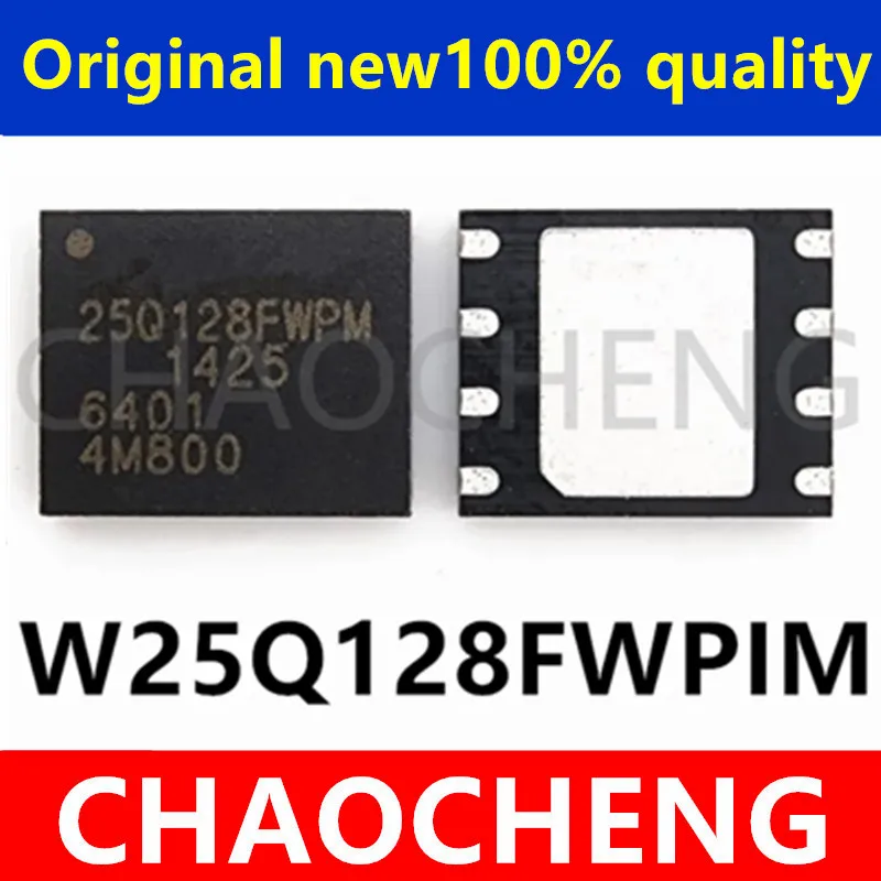 (2-5pcs)100% New original W25Q128FWPIM 25Q128FWPM WSON8 128MB IC  Chipset