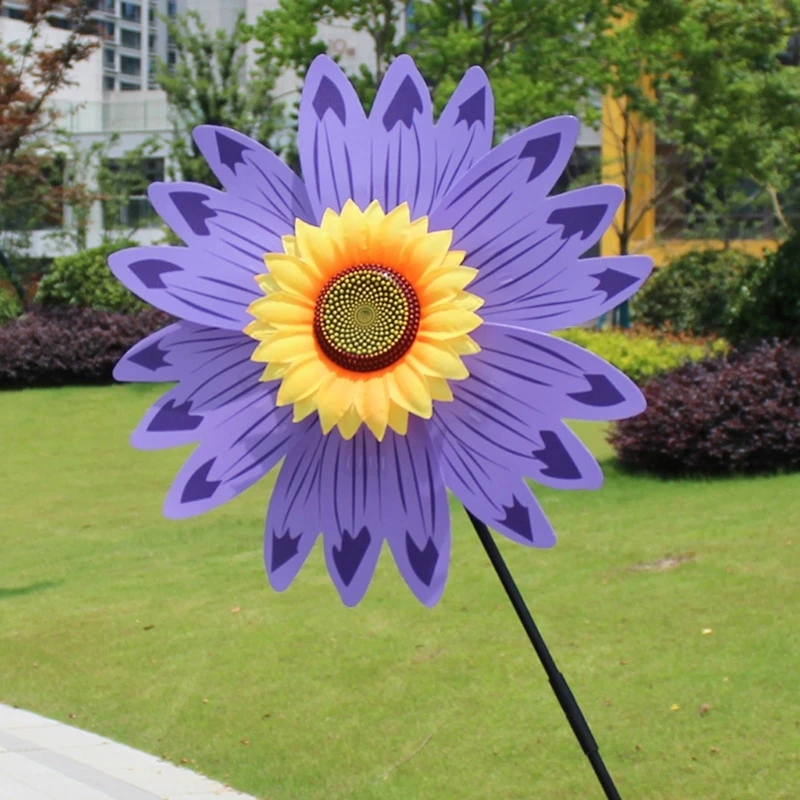 Outdoor Wind Spinner Plastic Wind Spinner with Stake 360 Degree Rotating high quality
