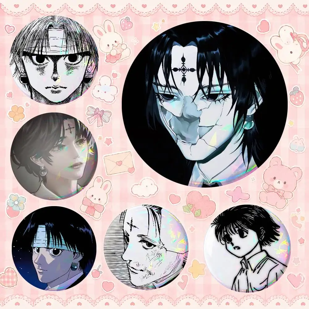 C-Chros-llos--O L-Lucilfer Mixed Theme Round Button Badge Set Anime Cartoon Music Game Fashion Pins