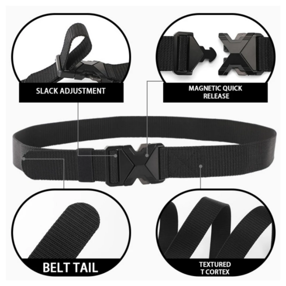 Men's Quick Release Pluggable Buckle Sports Belt