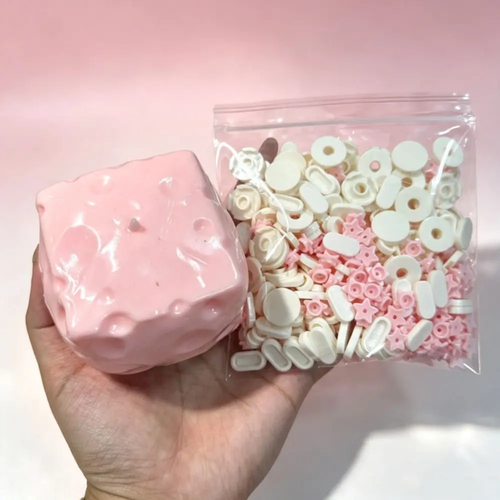 Creative Hand Relax Cheese Squishy Moldable Non-bounce Crunch Squishy Fidget Pinch Handmade Ball Student Prize