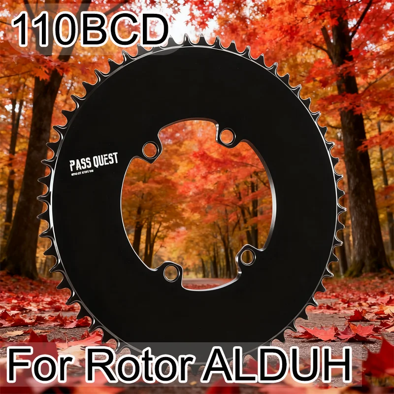 

Crown 110 Bcd 4 Holes Chainring 110bcd Narrow Wide Aero Chain Ring Round Oval For Rotor 40 42 44 46 48 54 58 60 Tooth Sprocket