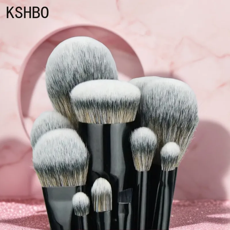 KSHBO Pro Big Foundation Makeup Brush Cream Shadow Contour Brush Blush Powder Synthetic Professional Face Foundation Makeup Tool