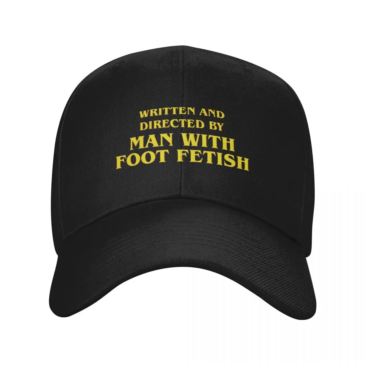 Written and directed by man with foot fetish Baseball Cap Hat Man For The Sun funny hat hard hat cute Women's Hats Men's