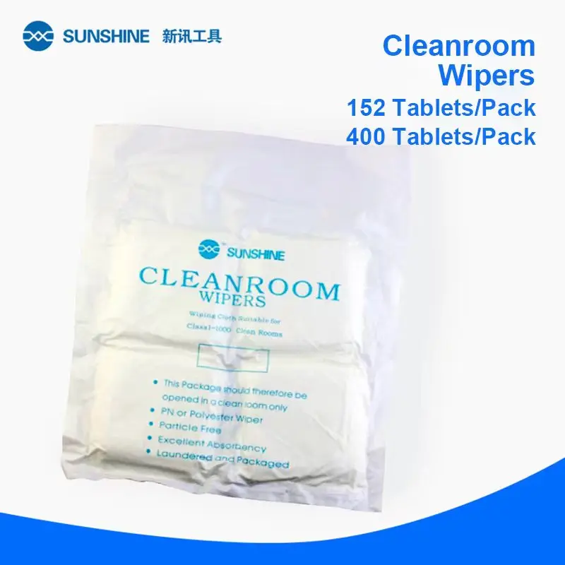 SUNSHINE Cleanroom Wipers for Mobile Phone Anti-Static Electronic Components LCD Screen Dust Cleaning Cloth