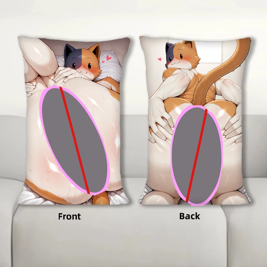 

Dakimakura Anime Furry Meowscles Sofa Cushion Body Pillow Cover Double Side Print Bedding Throw Pillow Case