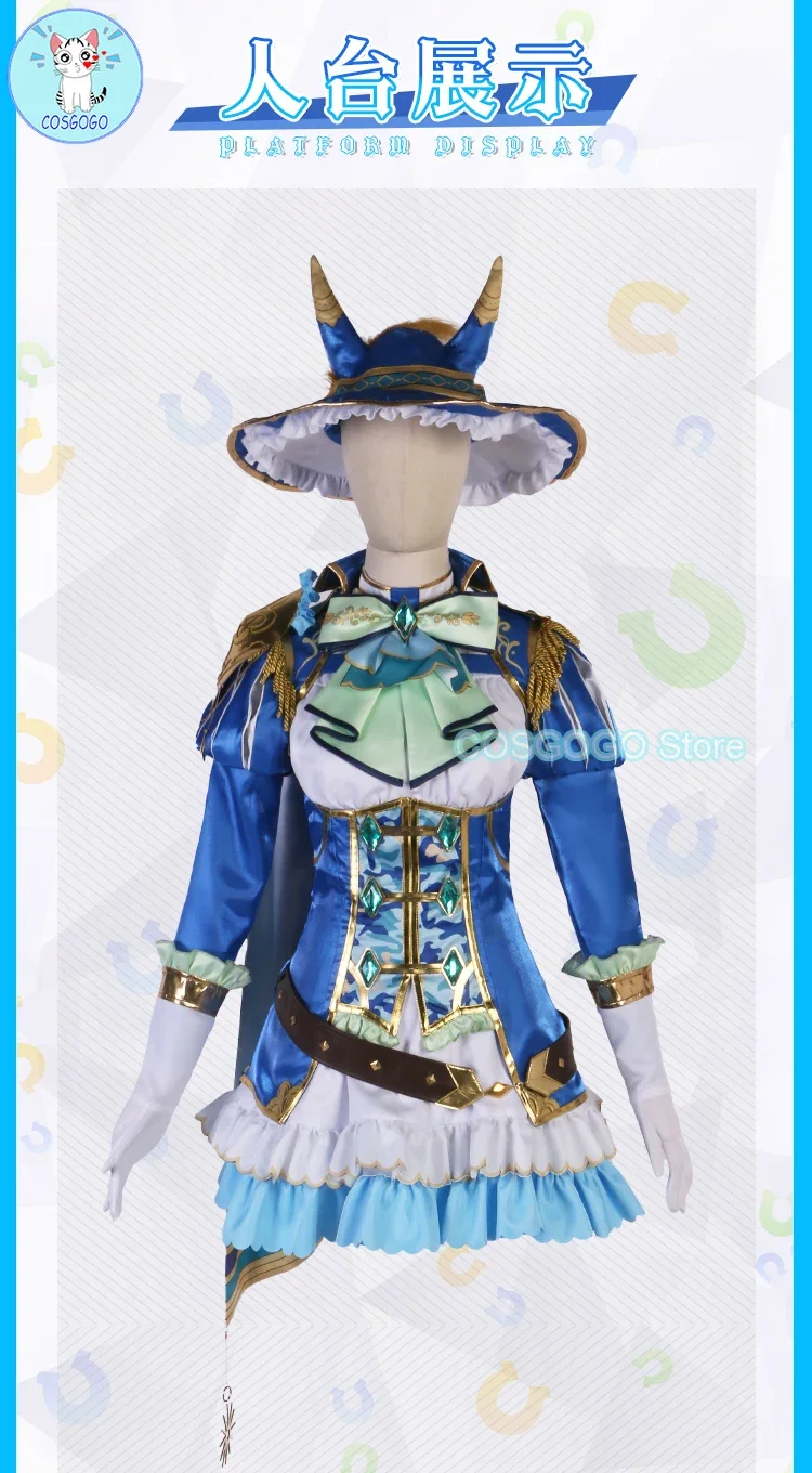 COSGOGO Anime Pretty Derby Satono Diamond Cosplay Costume Halloween Outfits Women New Suit Uniform