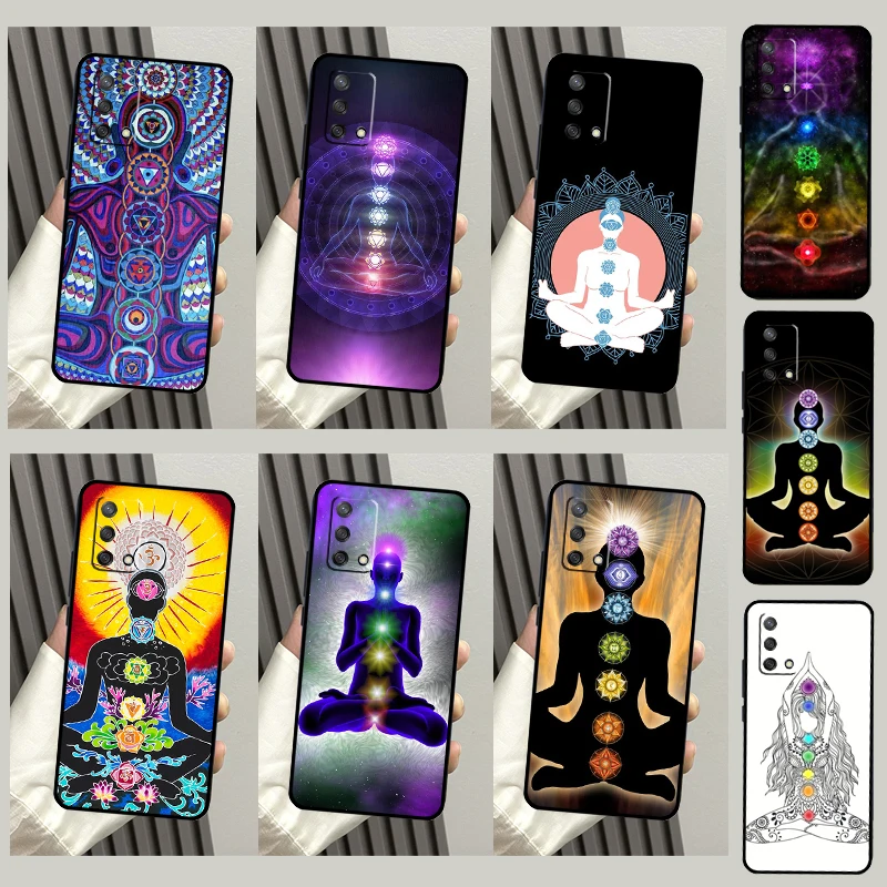 Мандала чакра Yoga чехол для OPPO A57 A77 A17 A15 A16 A76 A96 A54 A74 A52 A72 A91 A93 A5 A9 A31 A53 A54S Funda