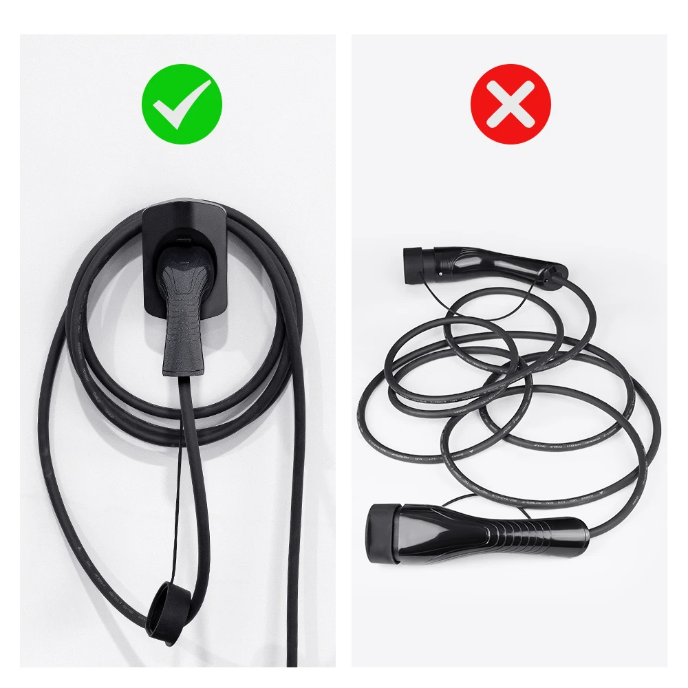 EV Chargers Holder Type 2/Type 1 Connector Socket Plug Extra Protection Wallbox Charging Cable EV Charging Accessories