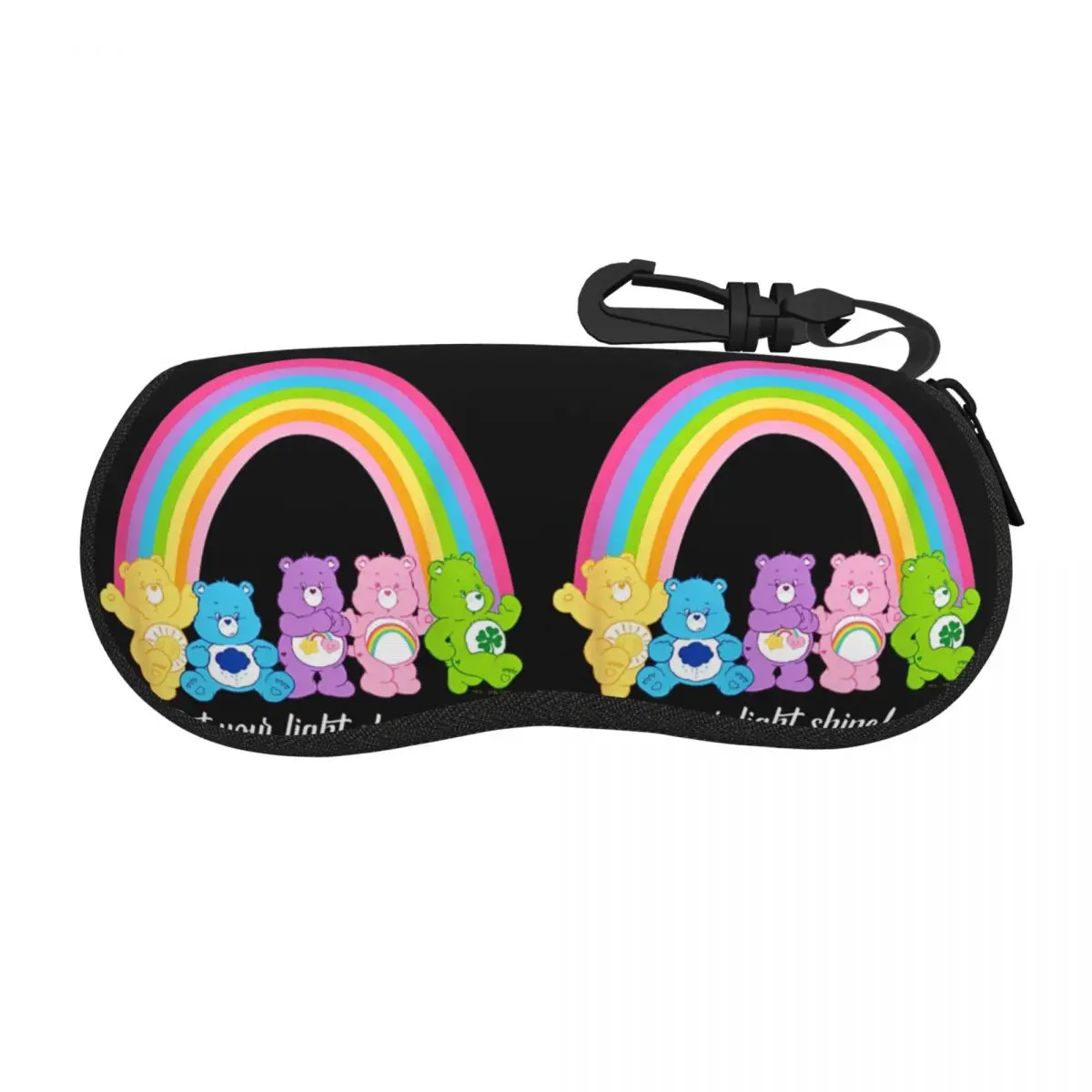 Care Bears Let Your Light Shine Rainbow Group Glasses Case Anti-Fall Box Glasses Storage Box Ultra Glasses Box