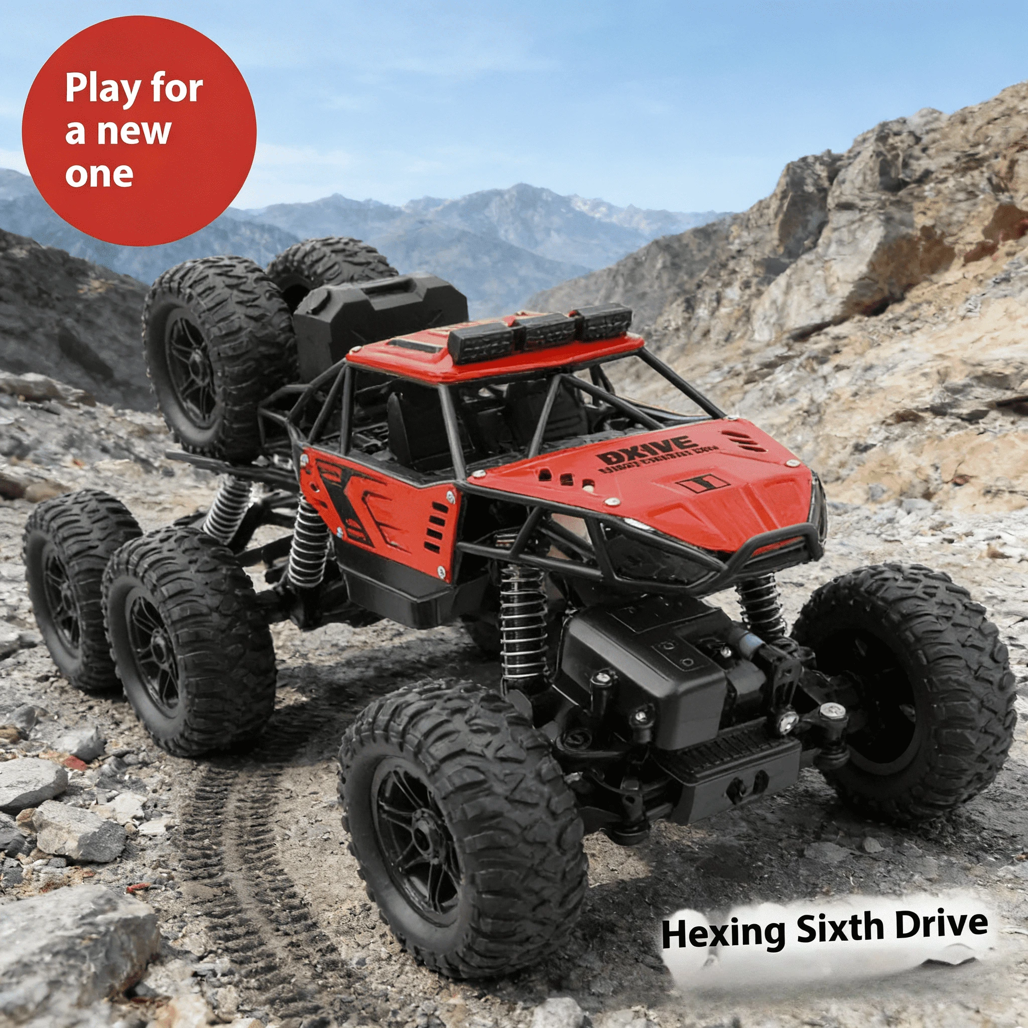 

Модный и крутой негабаритный дистанционный полноприводный альпинистский автомобиль с большим ножным приводом, шестиколесный гоночный автомобиль, игрушечный автомобиль для мальчиков с зарядкой