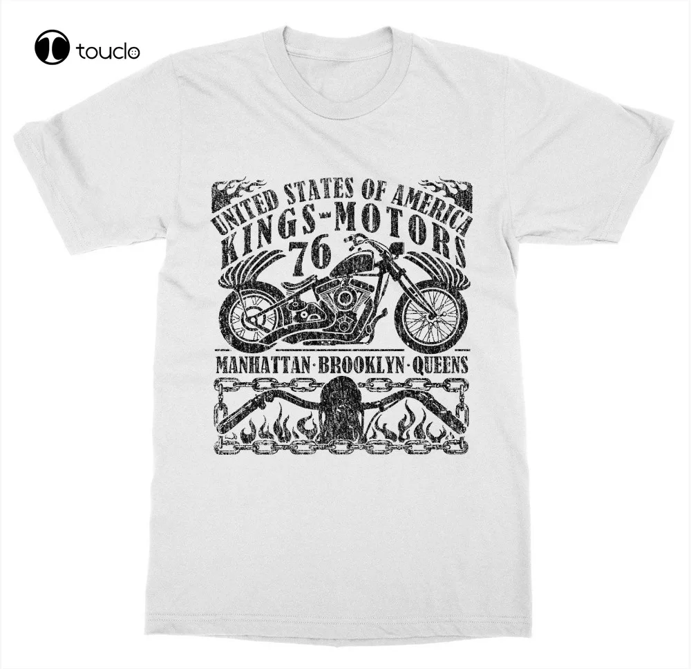 Hot Sale Men T Shirt Fashion Kings Motors T-Shirt Ride Or Die Vintage Motorcycle Club Gear Race Bike Shop Summer O-Neck Tops