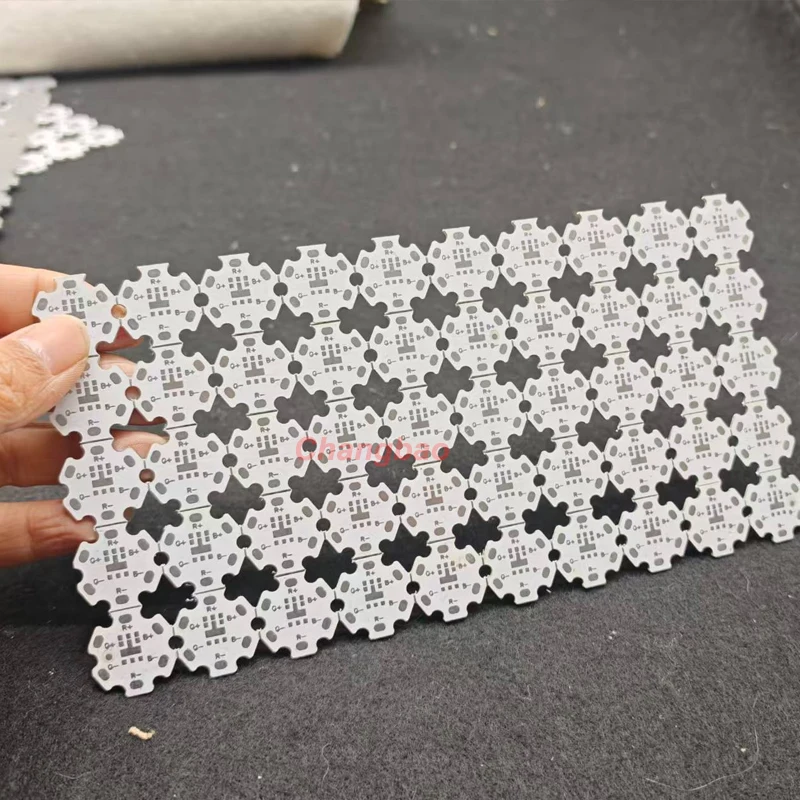 50pcs/lot 20mm 5050RGB Hexagonal Aluminum Substrate for 5054 SMD RGB High Power Leds
