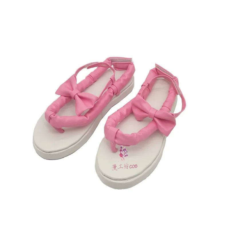 Demon Cos Slayer Kanroji Mitsuri Scarpe Cosplay Sandali rosa Ragazze Donne Adulti Festa di carnevale Stivali di Halloween