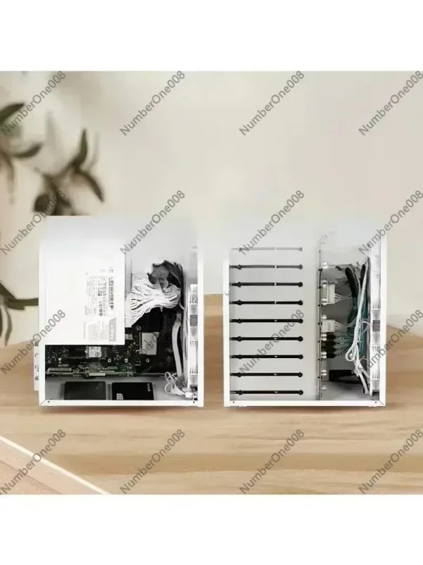 8-Bay NAS Chassis with Backplane, Sagittarius Tower Case for MATX Motherboard ATX PSU Full Height PCIe UNRAID