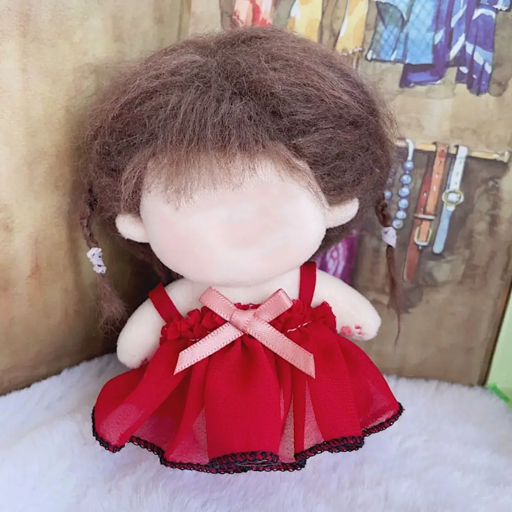 Princess Dress 10CM Doll Clothes With Black Trim Lace Cloth 12BJD Dolls Accessories Mini Multi Color Kids Girls Toys