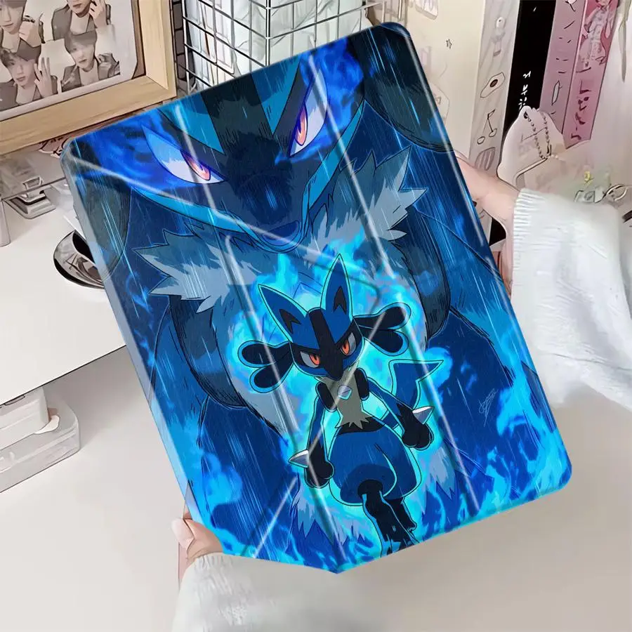 Holder Cover Tablet Case For iPad Air 4 5 M3 M2 1 2 M4 11inch Pro 11th 10th 9th 8th 7th 12.9inch Pro 2025 Mini 6 7 Pokemon