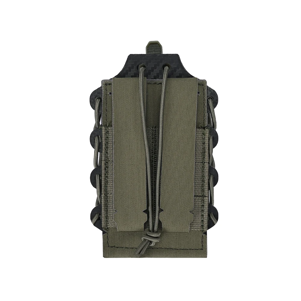 Tactical Rifle 5.56/7.62 Single Magazine Pouch Elastic Molle Top Open Mag  Laser Cut Tool Bags Pouch for M4 AK Magazines Holster