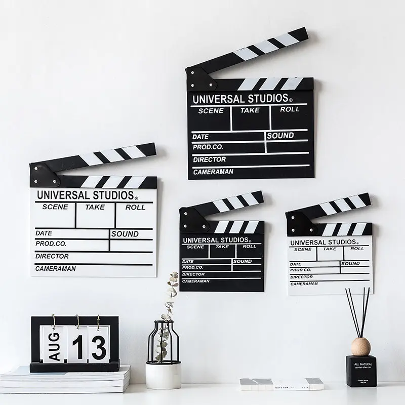 Nordic Film Set Board Director Board Clapper Board Photography Props Decorative Ornaments All Can Be Hung Decoration Crafts