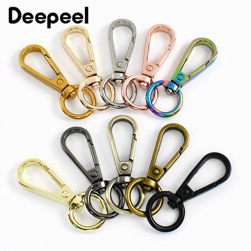 

5/10/20Pcs 13*50mm Metal Buckle Swivel Lobster Clasp Keychain Trigger Snap Hook Bag Strap Carabiner Clips Hardware Accessories