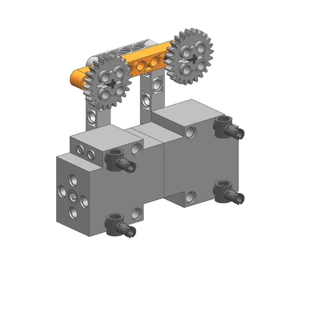 Albero di uscita trasversale del servomotore con blocco di costruzione programmabile compatibile con il driver di controllo dell'alimentazione Legoeds per Arduino Microbit RPI