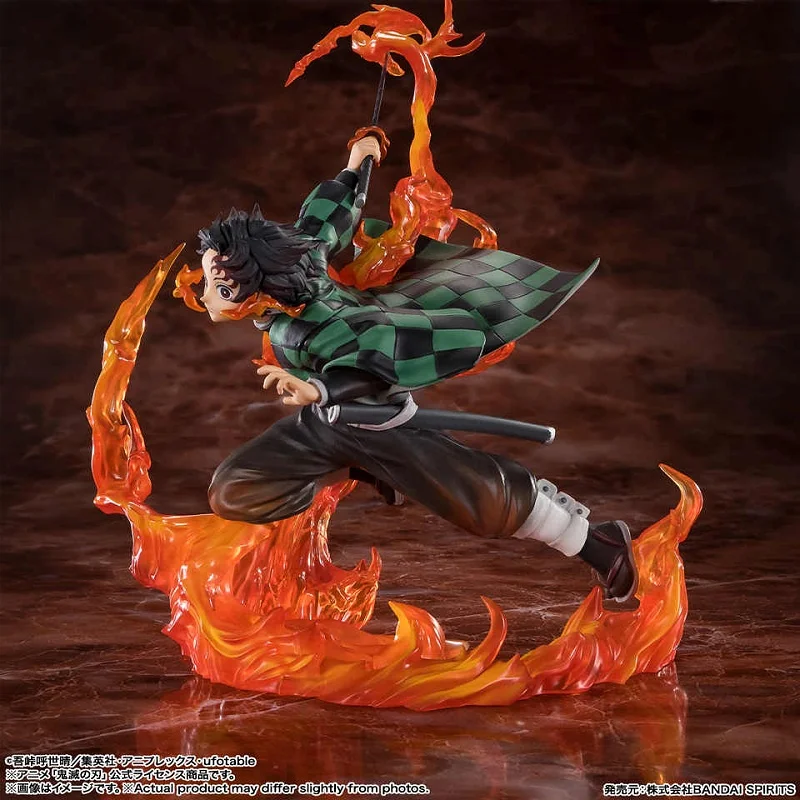 

[In Stock] Demon Slayer: Kimetsu No Yaiba Anime Toy Kamado Tanjirou 17cm Figure Model Collection Hot Blooded Manga Boy Gift
