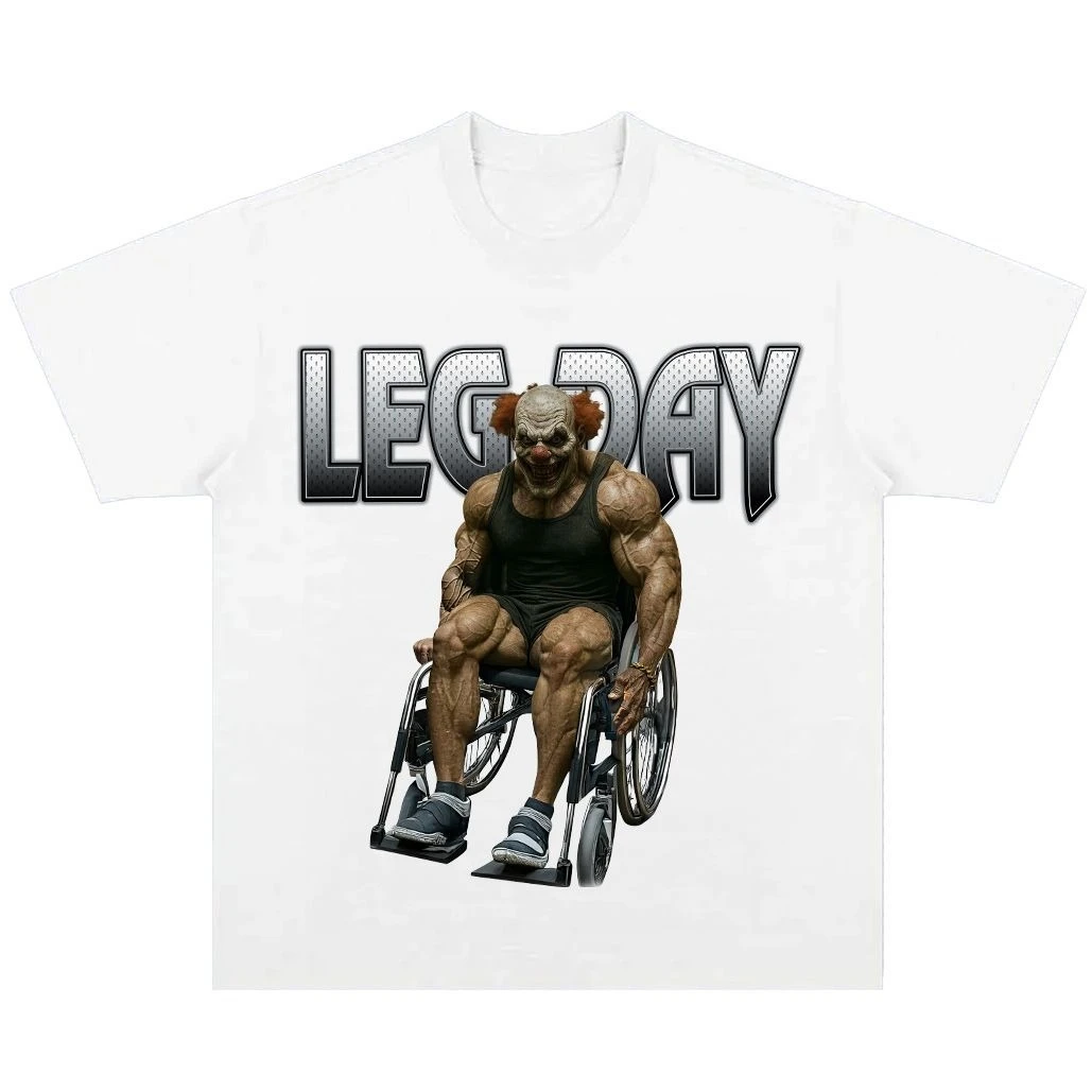 [Día de entrenamiento de piernas de tipo duro] Fitness y levantamiento de pesas bomba de nitrógeno de espíritu periférico camiseta chaleco lavable suelto americano